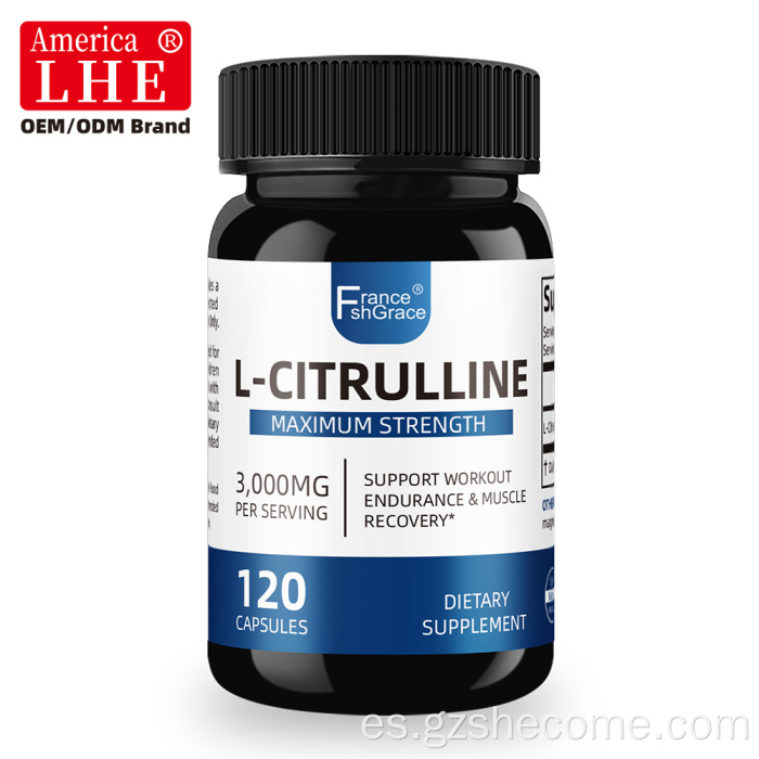 Shecome L-Citrulina Cápsulas Apoyo a la Recuperación Muscular